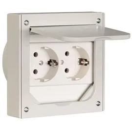 ABL Schuko-Steckdose Grau 2 St.