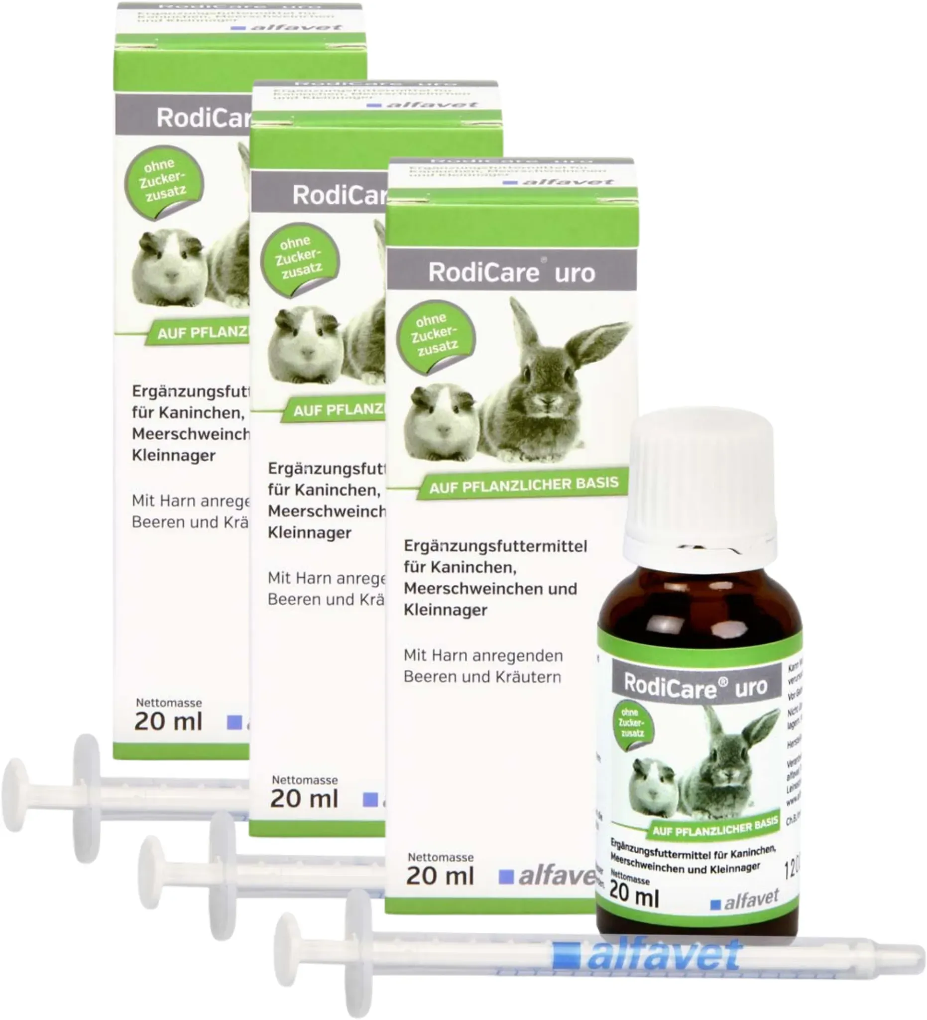 3er Set Rodicare uro flü.f.Kaninchen/Kleinnager/Meerschw. 20 ml