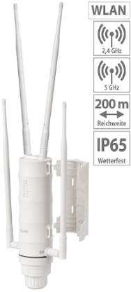 Wetterfester Outdoor-WLAN-Repeater / Wifi mit 1.200 Mbit/s, für 2,4 & 5 GHz für HC, Pro-HC usw.