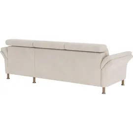 Home Affaire Ecksofa HOME AFFAIRE "Calypso L-Form", beige (linen), B:260cm H:85cm T:172cm, 100% Polyester, Sofas, Ecksofa, mit motorischen Funktionen im Sofa und Recamiere
