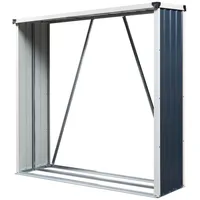 casa.pro Kaminholzregal Kalmar Stahl 155 x 45 x 157 cm Anthrazit