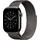Apple Watch Milanaise Armband 46 mm Schiefer M/L