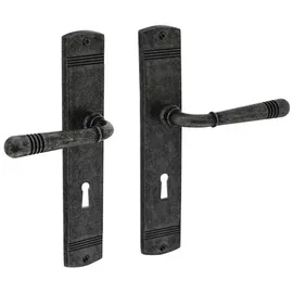 INTERSTEEL Langschildgarnitur Helena Zamak Grau 72mm