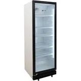 ZORRO Getränkekühlschrank 360 Liter weiß/schwarz mit Glastür - ZK 360