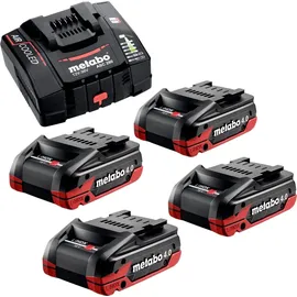 Metabo Basis Set 4x LiHDX 18 V 4,0 Ah