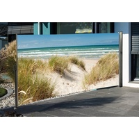 Westerholt Seitenmarkise mit Fotodruck 160x300 cm Sichtschutz links Ostsee