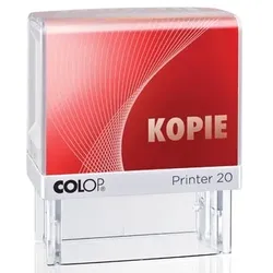 COLOP Textstempel Printer 20 KOPIE 100671 38mm Kunststoff rot