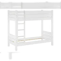 Erst-Holz Stockbett 90 x 200 cm weiß