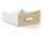 CaliCosy Hausbett CABANE 90 x 200 cm MDF weiß Eichedekor