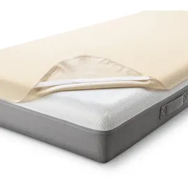 sleezzz Basic Molton Matratzenschoner 80 x 200 cm weiß