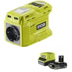 Ryobi RY18BI150B-0 - Wechselrichter 18V 2Ah - Leistung 150 W - Aufladefunktion