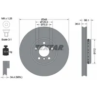 Textar Bremsscheibe TEXTAR 92253825