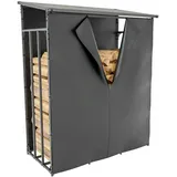 CLP Kaminholzunterstand Ruston Aluminium + Abdeckplane m
