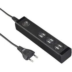 HAMA USB-Mehrfach-Ladegerät, 6 Ports USB-A für Tablets und Smartphones, 34W