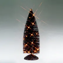 Lemax - Black Bristle Tree with Orange Lights