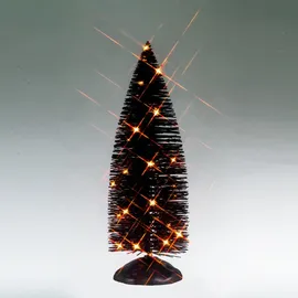 Lemax - Black Bristle Tree with Orange Lights