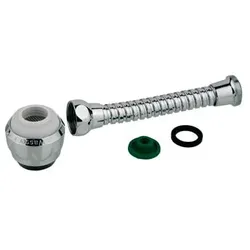 Waschbeckendusche KIRCHHOFF "ECO", silber (silberfarben), Duschköpfe, Metall-Schlauch, M22IG, 7,5l/min, Anschlussbreite: 1/2 Zoll