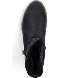 Rieker Damen Ankle Boots Z5770, Frauen Stiefeletten,flach,Stiefel,Bootee,Booties,halbstiefel,Kurzstiefel,uebergangsschuhe,schwarz (00),36 EU / 3.5 UK