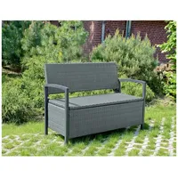 Gartenhero Gartenbank mit Truhe Truhenbank Bank Parkbank Auflagenbox Kissentruhe