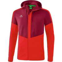 Erima Squad Trainingsjacke mit Kapuze bordeaux/red S
