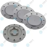 4 x YOU.S ORIGINAL Nabenkappen Nabendeckel Felgendeckel 155,0-90,0 mm - silber