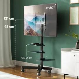ONKRON TS1137-B TV-Ständer 23-60 Zoll 40 kg Schwarz