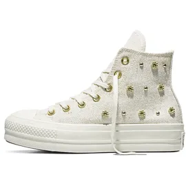 Converse Chuck Taylor All Star Lift Platform Damen Beige/Gold/Schwarz 41