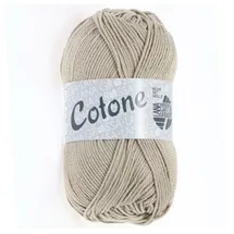 Lana Grossa Häkelwolle Baumwolle Beige 50 g