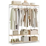 Songmics Garderobenständer beige