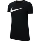 Nike Damen Park 20 T-Shirt, Schwarz-Weiss, L