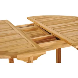 ab:stil.art.moebel Gartentisch ausziehbar 120-170 x 0 x 75 cm Beige