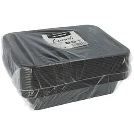 Papstar Menüschalen Schwarz 20-tlg.