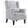 vidaXL Ohrensessel Hellgrau Polyester 73 x 101 x 69,1 cm Grau mit Kissen