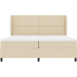 vidaXL Boxspringbett 200 x 200 cm Weiß