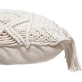 Atmosphera Kissen Macramé 30 x 50 cm Beige