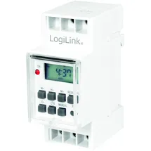 Logilink ET0010 ET0010-DIN-Rail Zeitschaltuhr mit Timer und LCD