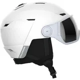 Salomon ICON LT VISOR White/Uni SILVER, white, Größe 56-59