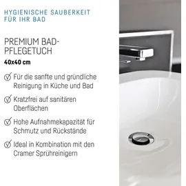 Cramer Pflegetuch 40x40cm, Blau