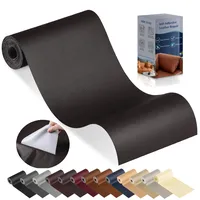 YAFLC kunstleder selbstklebend Kaffee, 10 x 160cm leder patch selbstklebend, kunstleder reparaturset für couch Autositz Sofa Möbel Leder Reparatur Jacken und Renovierung