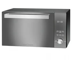 ProfiCook PC-MWG 1204 Spiegel, Edelstahl Grill-Mikrowelle Arbeitsplatte 23 l 800 W