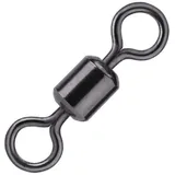 BKK Angelwirbel für Montagen zum Raubfischangeln & Meeresangeln Rolling Swivel-32 Black, Größe/Tragkraft/Packungsinhalt:Gr. 6 / 24kg / 10 Stück