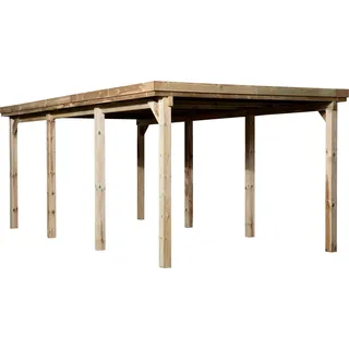 Weka Einzelcarport 617 2,94 x 5,91 m kdi inkl. PVC Trapezplatten