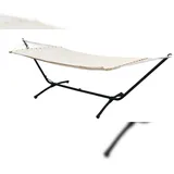 AMANKA Outdoor Hängematte mit Gestell - 310cm Hängemattengestell 200x120 Stabhängematte