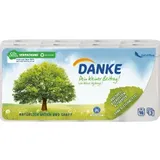 DANKE Toilettenpapier 3-lagig Recyclingpapier, 16 Rollen