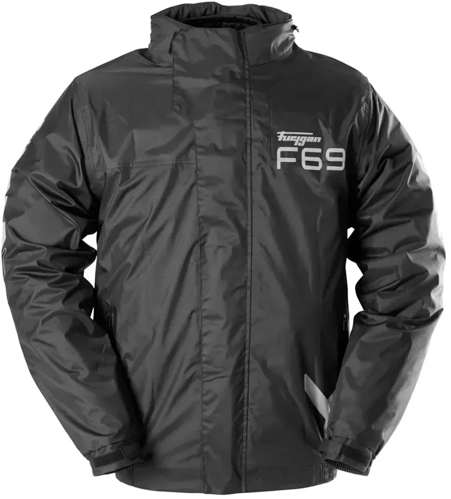 Furygan Tornado Regenjacke - Black / Fluo Yellow - 2XL