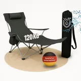 Coemo Campingstuhl Schwarz