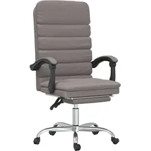 vidaXL Bürostuhl mit Massagefunktion Stoff Taupe