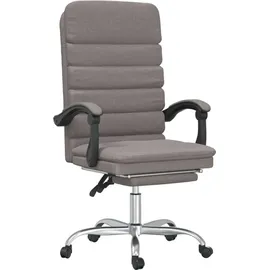 vidaXL Bürostuhl mit Massagefunktion Stoff Taupe