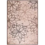 Novel Outdoorteppich Floral, Beige, Creme, Textil, Blätter, rechteckig, 160x230 cm, Oeko-Tex® Standard 100, pflegeleicht, Teppiche & Böden, Teppiche, Outdoorteppiche