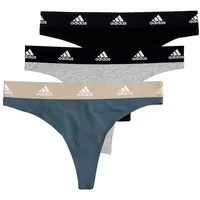 Adidas Sportswear String Thong Cotton Logo (3-St., 3er Set) mit elastischem Komfortbund bunt L